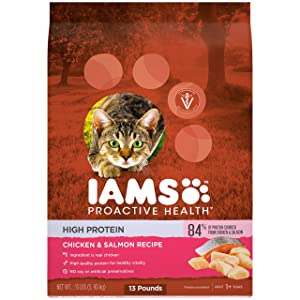 Iams ProActive Health High Protein Chicken & Salmon Recipe Dry Cat Food